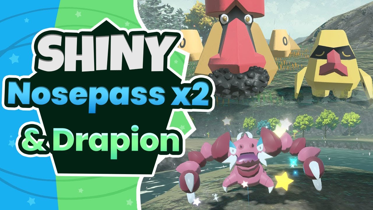 DOUBLE Shiny Nosepass & Drapion in Mass Outbreaks a Pokemon Legends Arceus YouTube