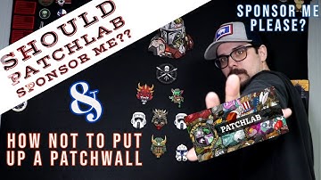 I want to be SPONSORED by PATCHLAB.DE! (Putting up my PATCHWALL)