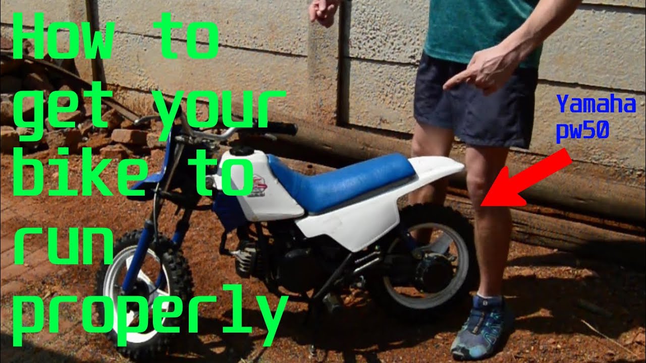 How to get your bike Running properly! PW50 YouTube