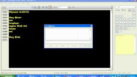 1.)XSE simple script/event