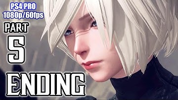 NieR: Automata ENDING (2B) Walkthrough PART 5 (PS4 Pro) No Commentary Gameplay @ 1080p (60ᶠᵖˢ)