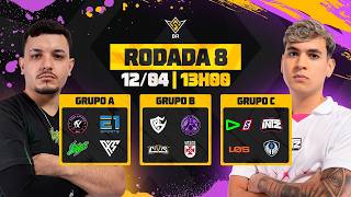 🚨FFWS BR 🏆 RODADA 8 - GRUPOS A, B e C | FREE FIRE AO VIVO🚨 #freefire