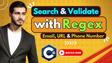 C# Regex Validation || Email, Phone Number, and URL Validation in  C#