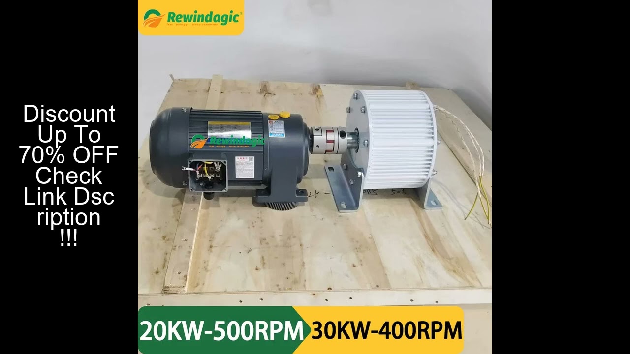 20KW High Efficiency Gnerators Low Speed 220V 380V Gearless Permanent Magnet Generator Magnetic Dyna