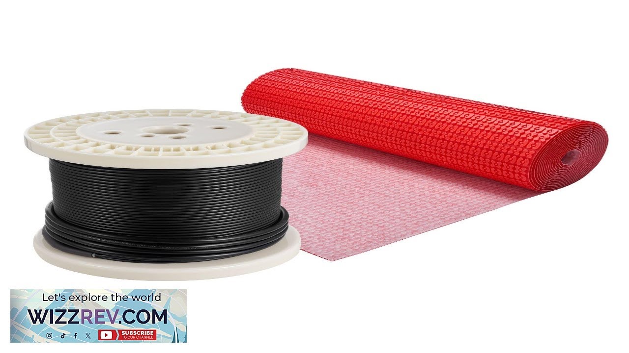 VEVOR 100 sqft Floor Heating Mat System 120V Electric Radiant Heated Floor