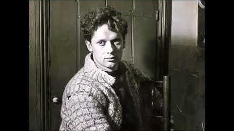 Dylan Thomas reads his poem “In My Craft Or Sullen Art”