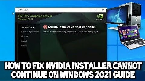 How to FIX Nvidia Installer Cannot Continue 2021 Guide