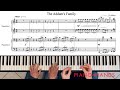 The addams family theme for piano four hands