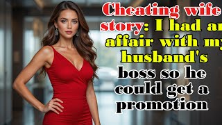 Cheating Wife Story I Had An Affair With My Husbands Boss So He Could Get A Promotion