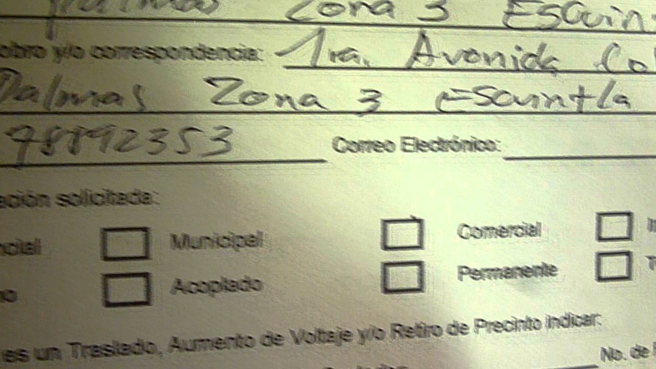 COMO LLENAR LA HOJA VERIFICABLE DE LA EMPRESA ELECTRICA DE 