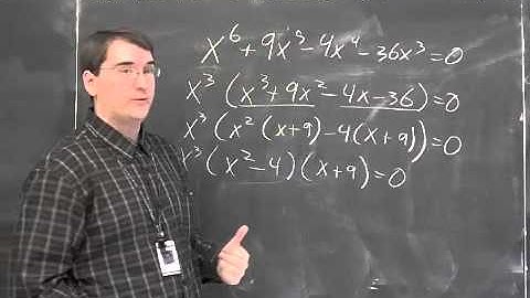 Honors Unit 8 - Video 1.5 - Another Example of a Polynomial Equation