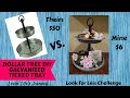 Dollar Tree Farmhouse DIY Faux Galvanized Tiered Tray | Look for Less Challenge