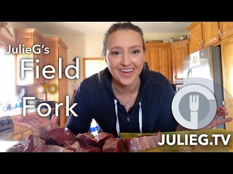 How To Butcher Venison Backstrap Into Steak Julieg Tv Fieldtofork-11-08-2015