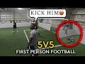 Indoor soccer gets heated  first person football  soccer pov in sofive