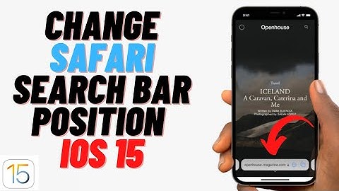 How To Change Safari Address / Search Bar Position On iPhone iOS 15 !! iOS 15 Safari