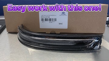 Hyundai Tucson side mirror indicator replacement