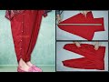 Tulip Salwar Cutting And Stitching || Tulip Pant Trouser Cutting, Stitching