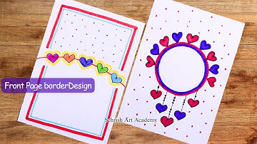 EASY SIMPLE BORDER DESIGN|ASSIGNMENT FRONT PAGE BORDER DESIGN|NOTEBOOK DECORATION DESIGN