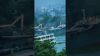 Beautiful River Ferry in Bangladesh 🚢🇧🇩 #shorts