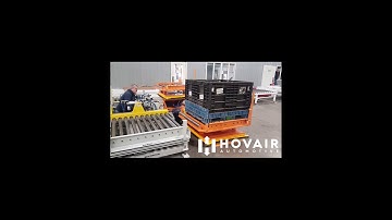 Hovair Automotive- Powered Chain Driven Live Roller Conveyor System with Lift and Rotate