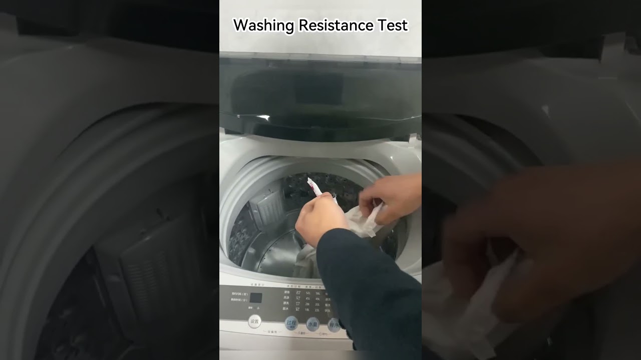 Wash Care Ribbon test