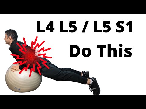 l4 l5 - l5 S1 core exercises with Gymball
