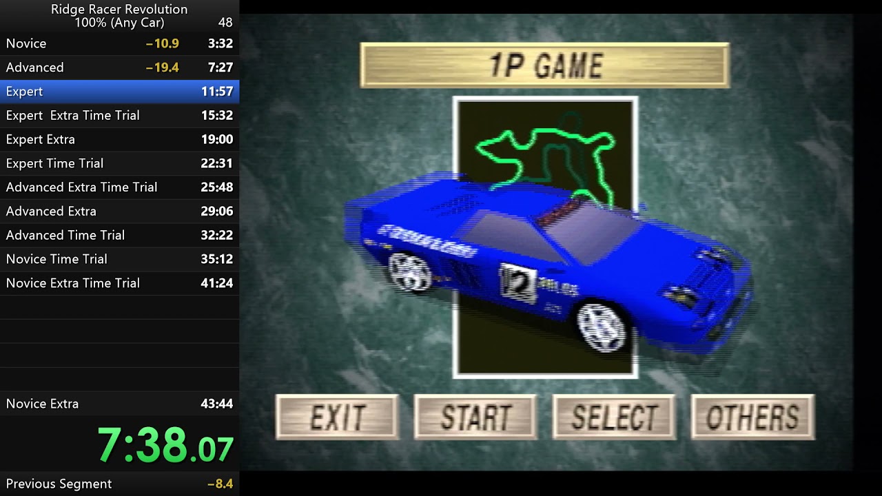 ALZERI Speedruns: Ridge Racer Revolution, 100% (Any Car) (42.55.64) WORLD RECORD!