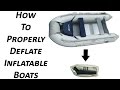 How to Deflate and Store Inflatable Boats