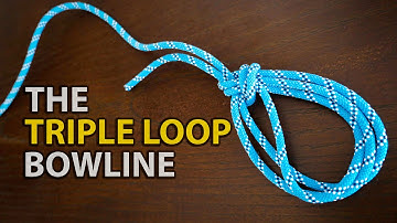 How to tie the Triple Loop Bowline Knot in UNDER 60 SECONDS!! | How to Tie a TRIPLE LOOP KNOT