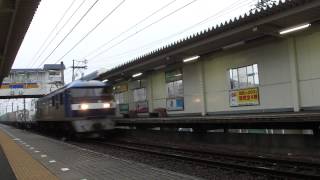 EF210-126号機[岡]牽引1055レ 安倍川駅通過