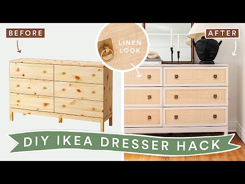 DIYing VIRAL PINTEREST HOME DECOR - EASY Ikea Tarva Dresser HACK!