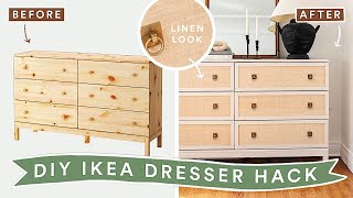 DIYing VIRAL PINTEREST HOME DECOR - EASY Ikea Tarva Dresser HACK!