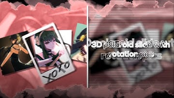 3D POLAROID SLIDE LIKE TAPFMORE | AFTER EFFECTS TUTORIAL