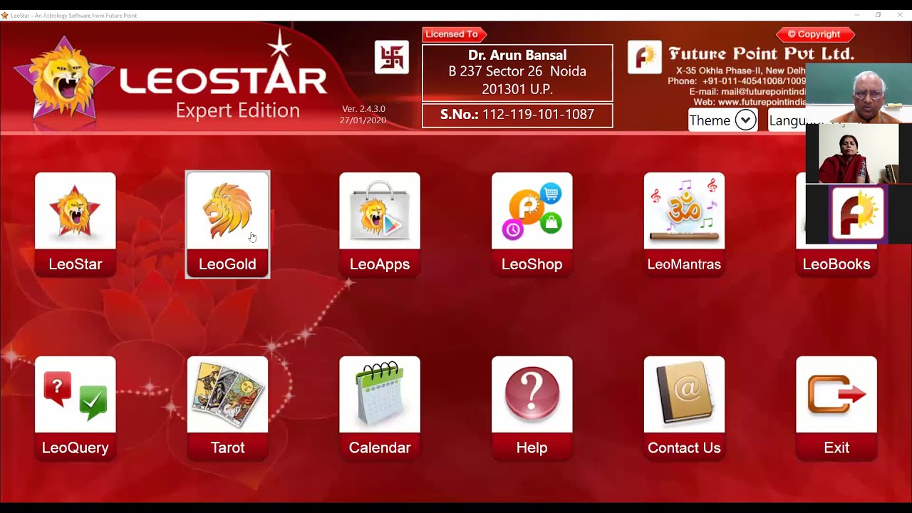 Demo of Leo Star Astrology Software by Dr. Arun Bansal | Future Point |