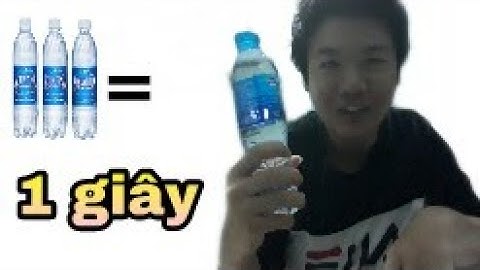 [Vlogs] thử thách uống hết chai nước trong vòng 1 giây - cài cái kết ez