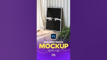 How to Create Realistic Photo Frame Mockup in Photoshop ❤️ #shorts