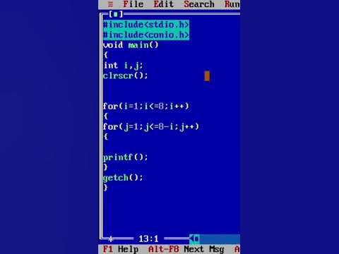 multiple looping || printing pattern using loop in c programming part 5 ...