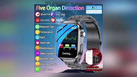 A must-have product! 2025 New AI Intelligent Diagnosis ECG+PPG Smartwatch Health Protection Blood