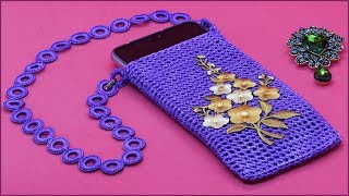 Вязание чехла для смартфона. Чехол крючком. Часть 2.
