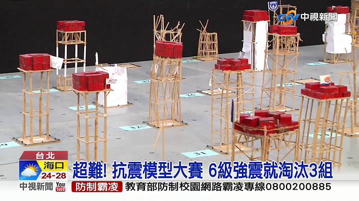 921二十周年办抗震比赛！木造模型挑战7级强震│中视新闻 20190921 - 天天要闻