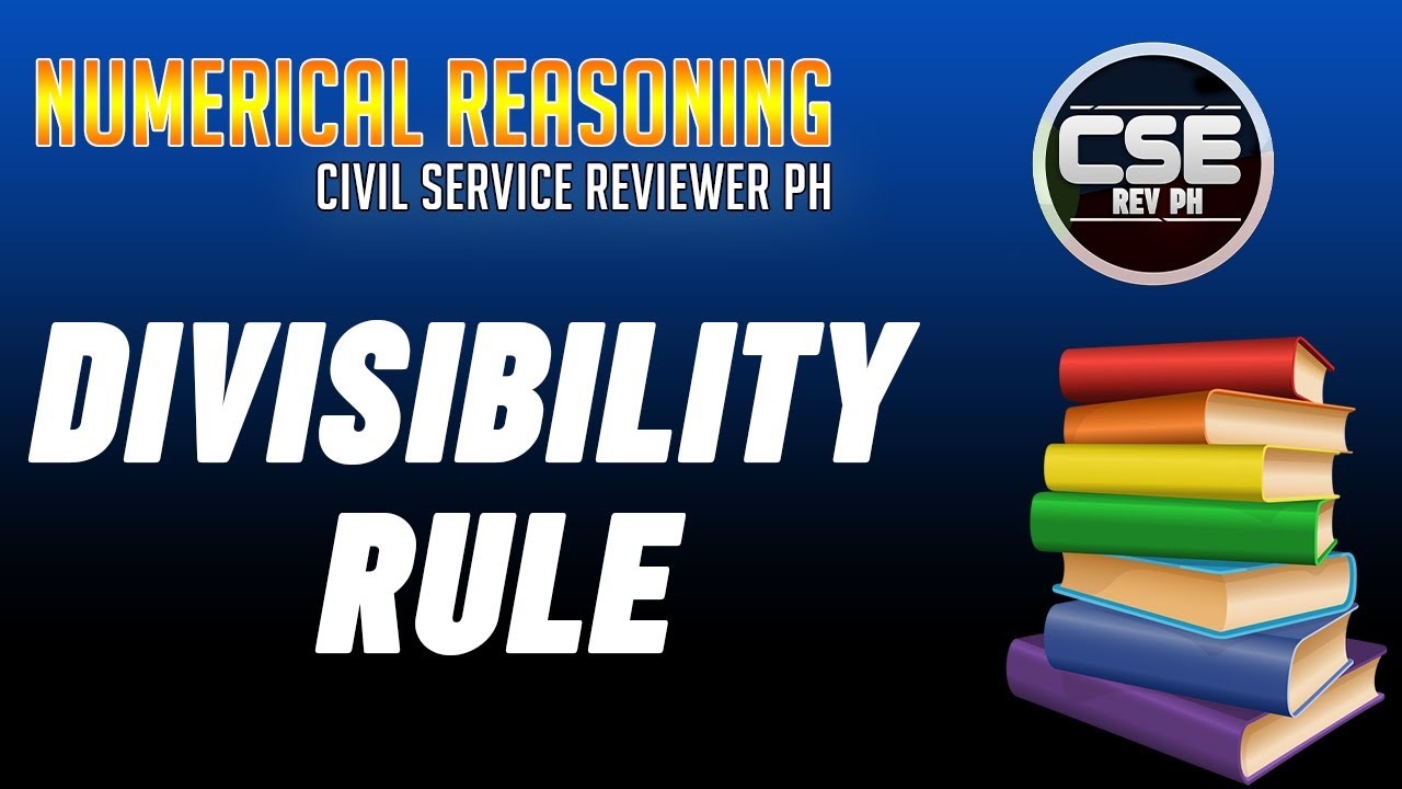 Divisibility Rule Numerical Reasoning Civil Service Exam YouTube Divisibility rule numerical reasoning civil service exam youtube