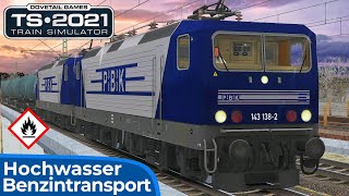 GEFAHRGUT | Hochwasser in Nordrhein-Westfalen | TRAIN SIMULATOR 2021 | Köln – Düsseldorf | RBH BR143