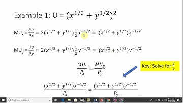 Consumer Utility Functions: Calculating the Elasticity of Substitution