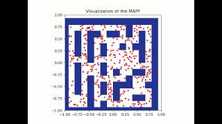 MAPF demo 350 agents optimal
