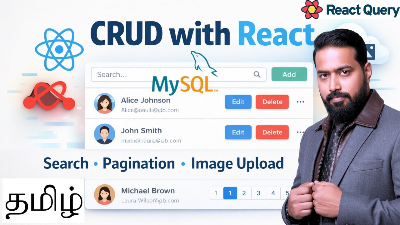 Full React CRUD App 🔥 Image Upload, Search & Pagination | React Query ...