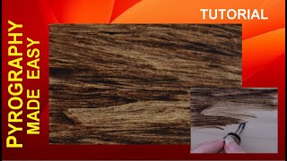 Wood Burning for Beginners - Dark Wood or Sandstone Texture - pyrography tutorial screenshot 5