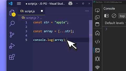 🔥 JavaScript Spread Operator Trick – Convert Strings to Arrays Instantly! #String #Array #javascript