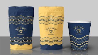 : Paper cup Design  | COFFEE CUP |  Easy & Creative Design in CorelDraw