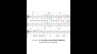 Isn't She Lovely (TADC VERSION) Classical Guitar Fingerstyle Tabs Chords #sheetmusic #music