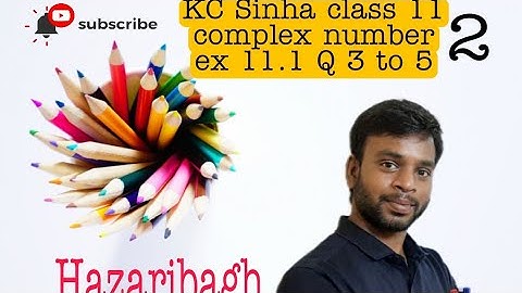 KC Sinha class 11 complex number 📝